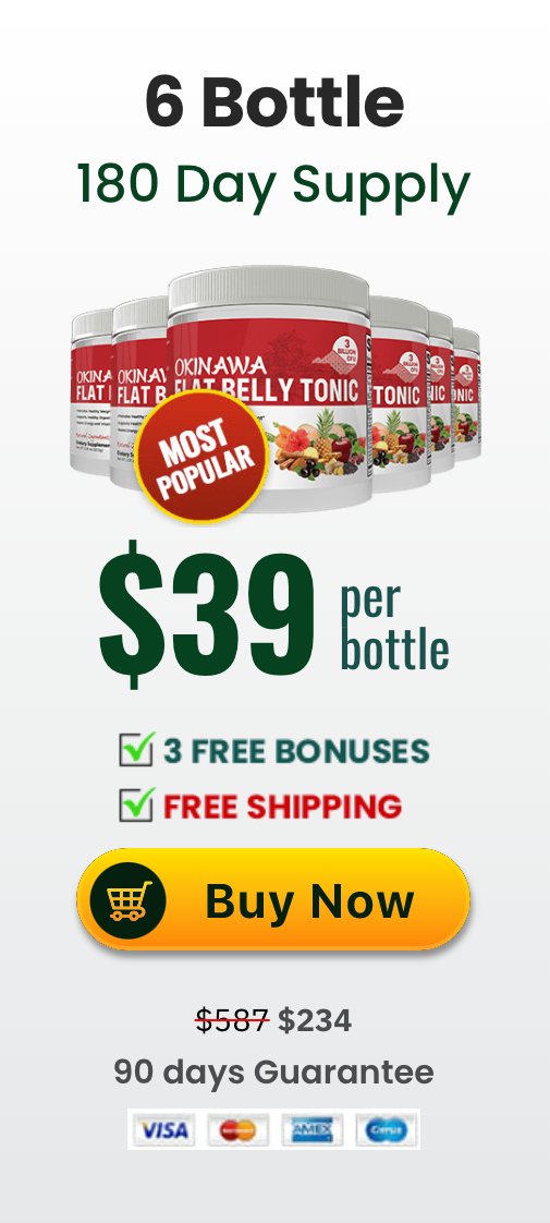 Okinawa Flat Belly Tonic - 6 Bottles